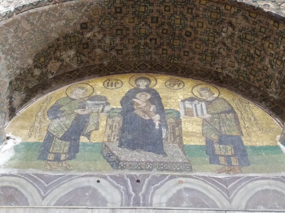 查士丁尼、玛丽亚、君士坦丁