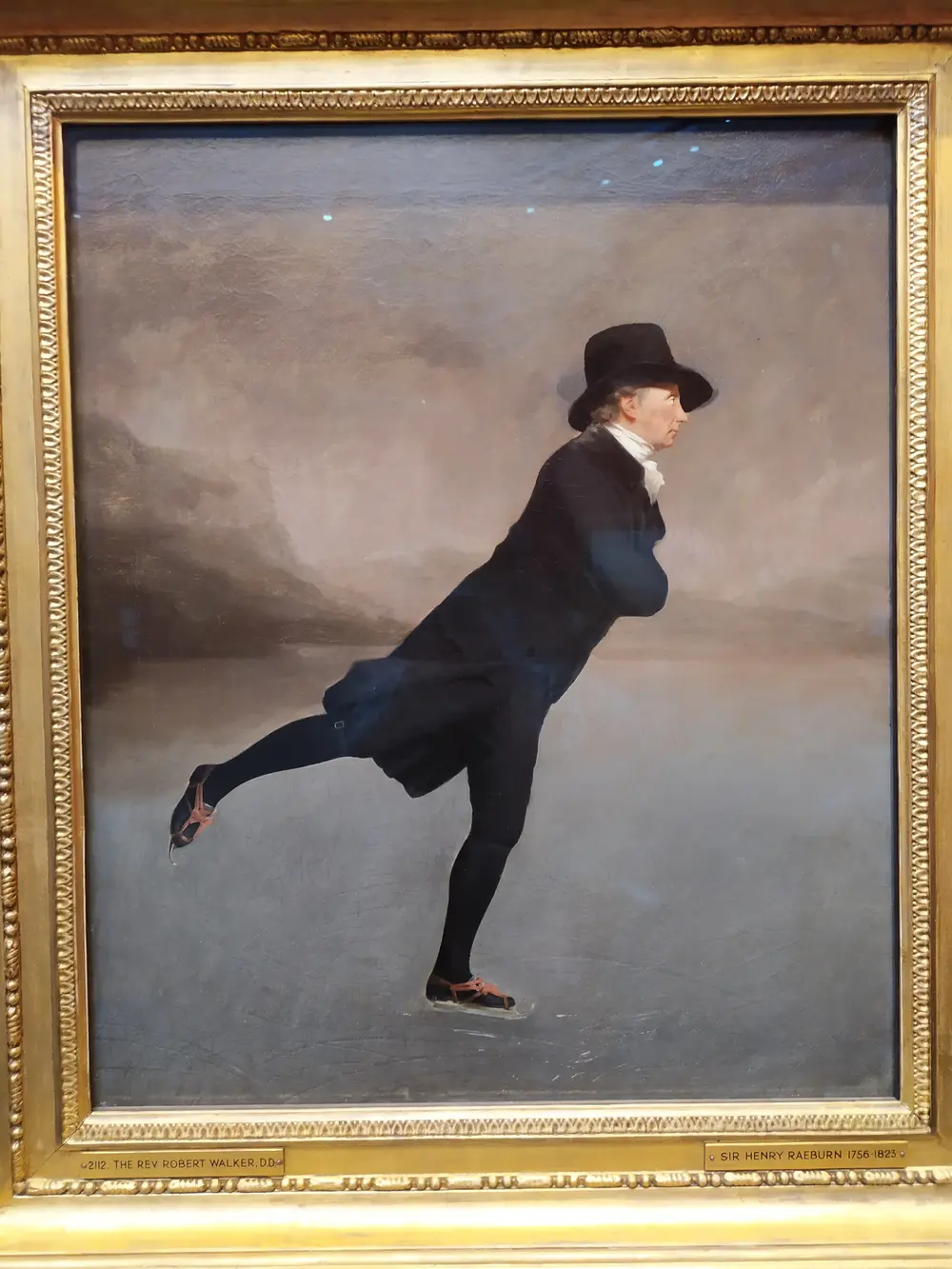 Sir Hery Raeburn or Henri-Pierre Danloux, Reverend Rovert Walker Skating on Duddingston Loch, about 1795