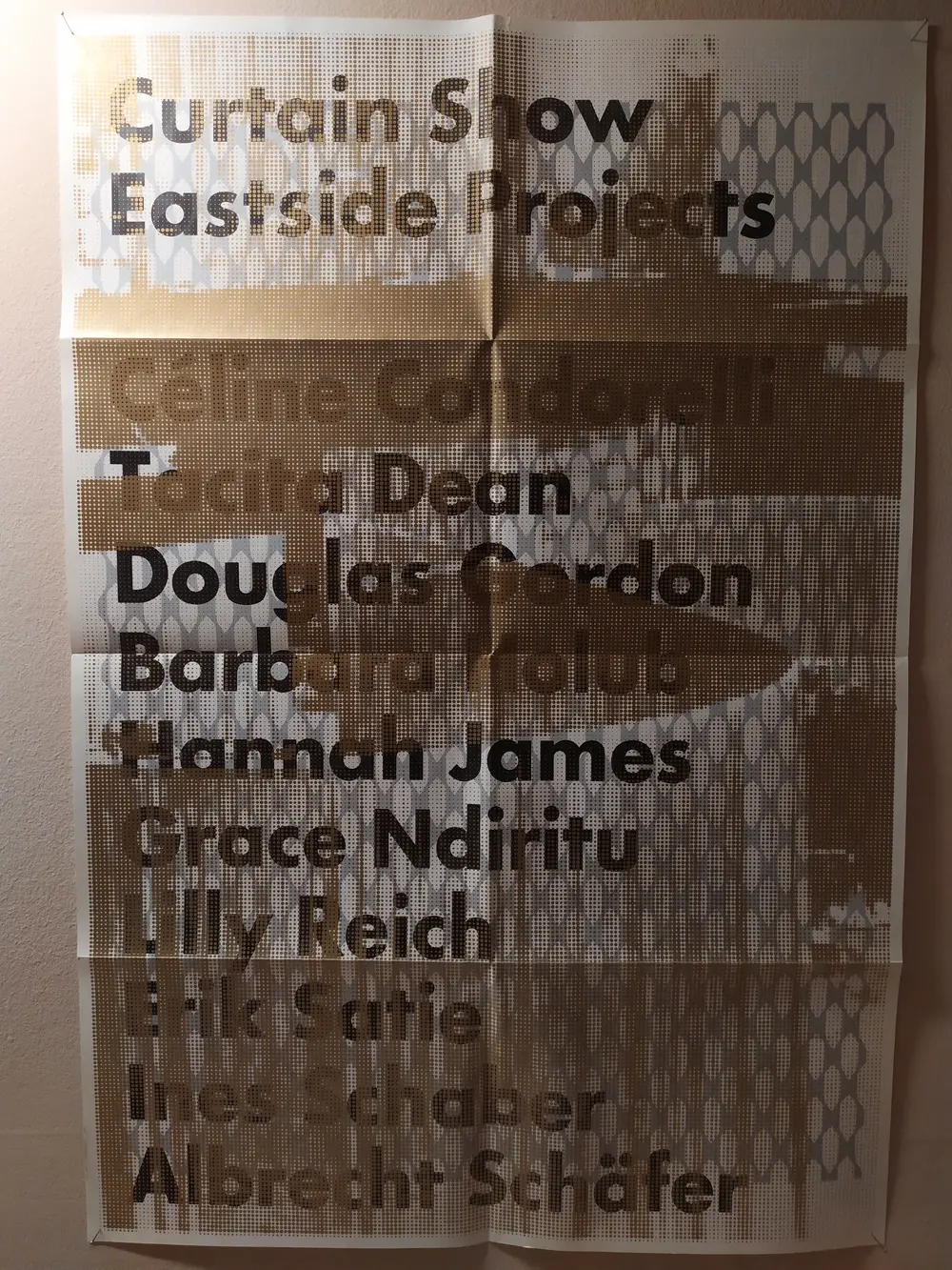 Eastside Projects Curtain Show Exhibition Invitation, 2010
