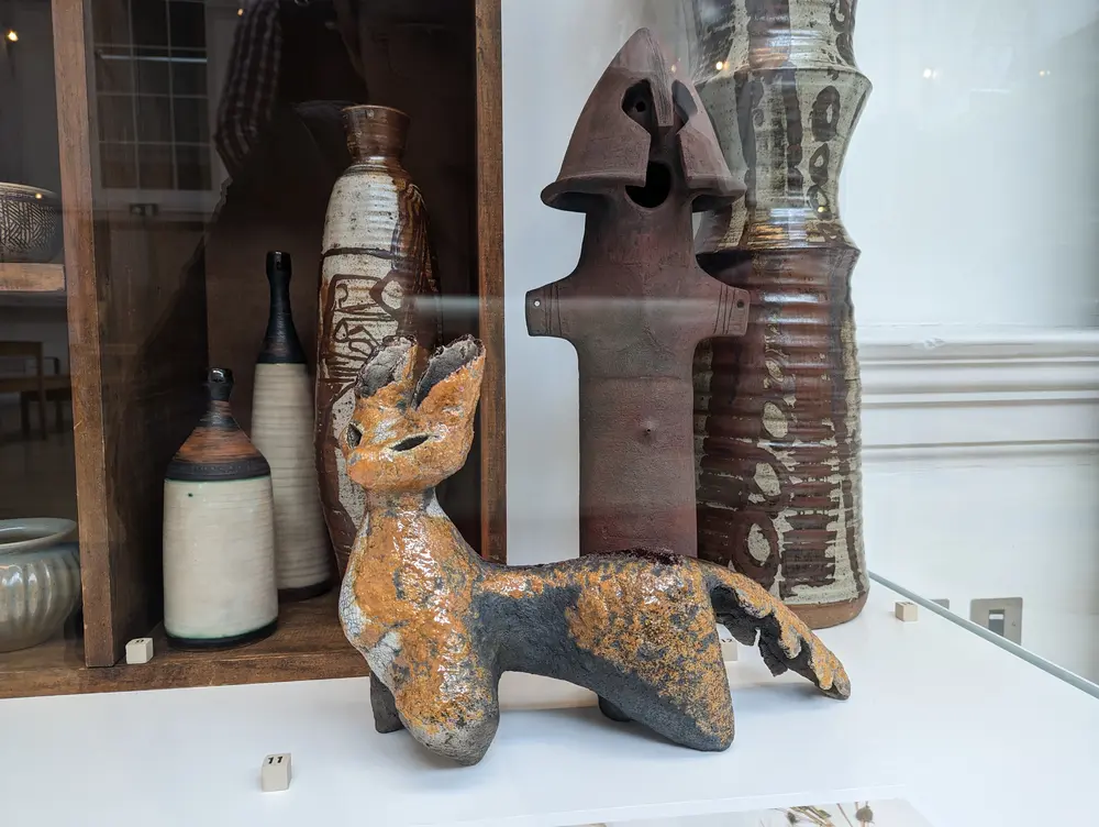 Raku Fox by Rosemary Wren